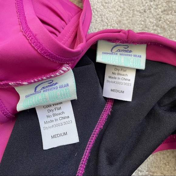 Cameo Water Wear Berry Two Piece Twist Front Halter Bikini Size Medium EUC - Picture 5 of 9